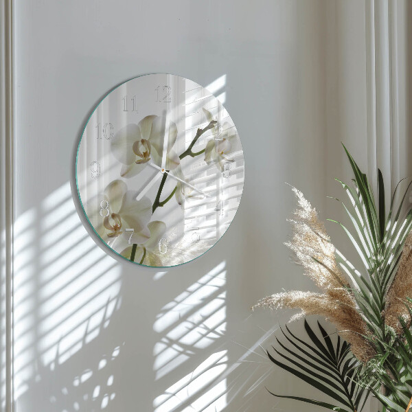 Kerek fali üvegóra Orchidea