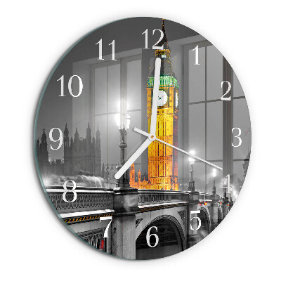 Kerek fali üvegóra Big Ben