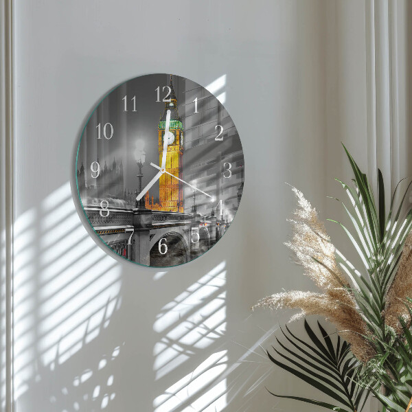Kerek fali üvegóra Big Ben