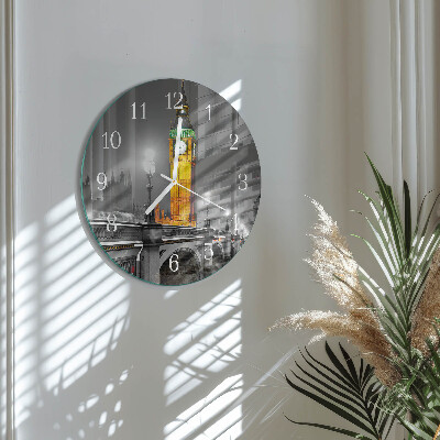 Kerek fali üvegóra Big Ben