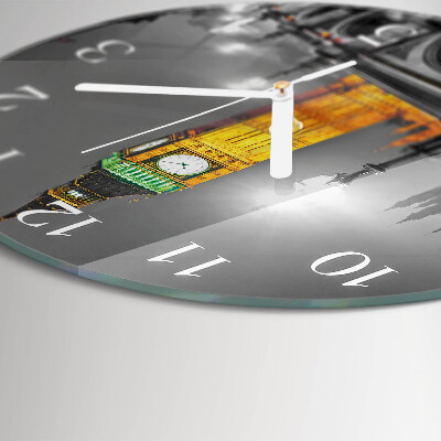 Kerek fali üvegóra Big Ben