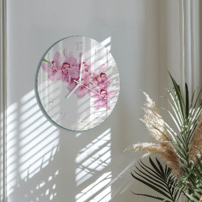 Kerek fali üvegóra Orchidea