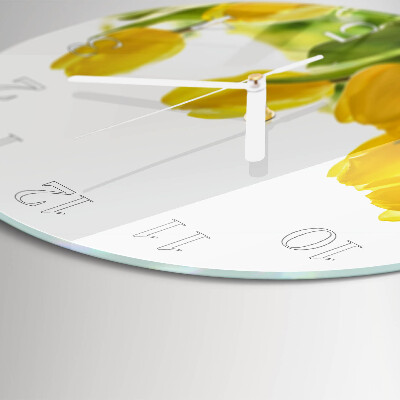 Kerek fali üvegóra Tulipánok