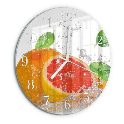 Kerek fali üvegóra Grapefruit