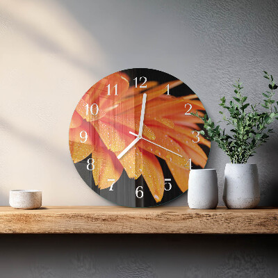 Kerek fali üvegóra Gerbera