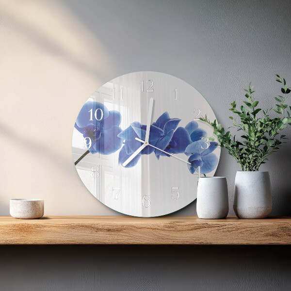 Kerek fali üvegóra Orchidea