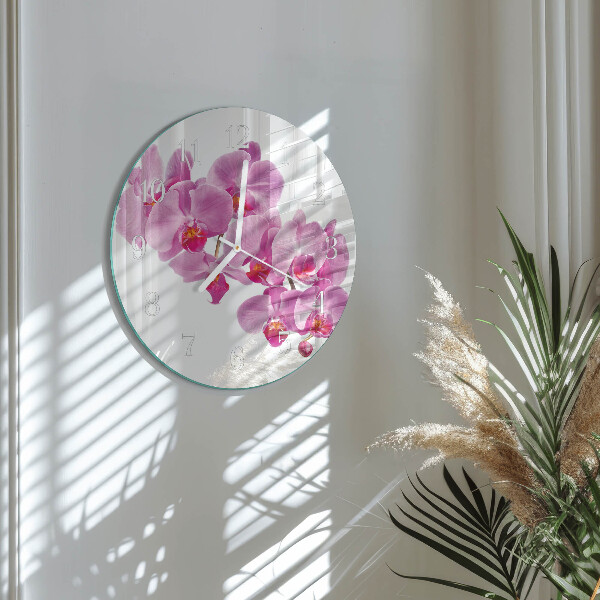 Kerek fali üvegóra Orchidea