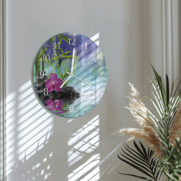 Kerek fali üvegóra Gyógyfürdő Orchidea