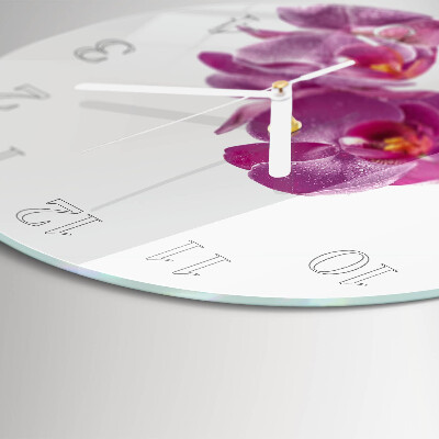 Kerek fali üvegóra Orchidea