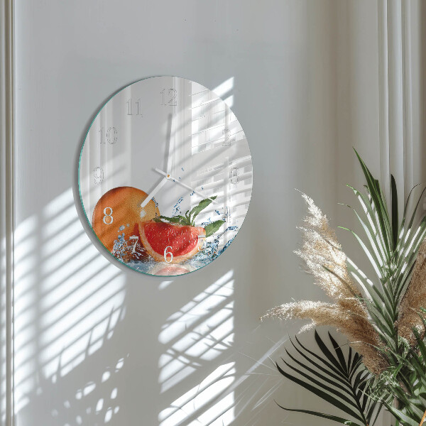 Kerek fali üvegóra Grapefruit