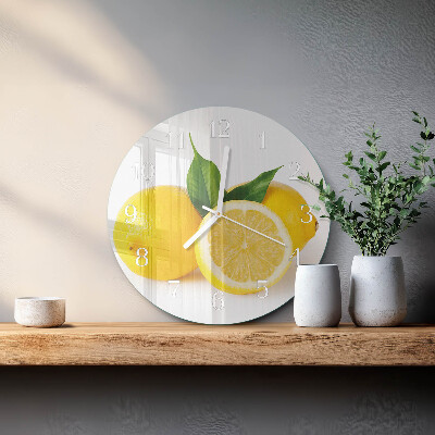 Kerek fali üvegóra Citrom