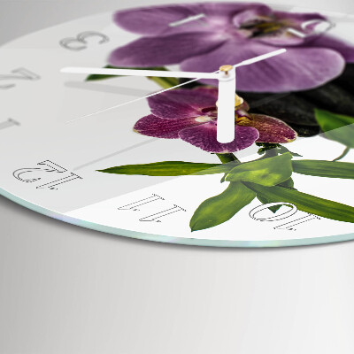 Kerek fali üvegóra Orchidea