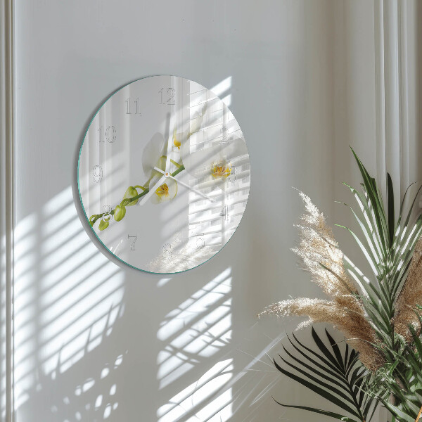 Kerek fali üvegóra Orchidea