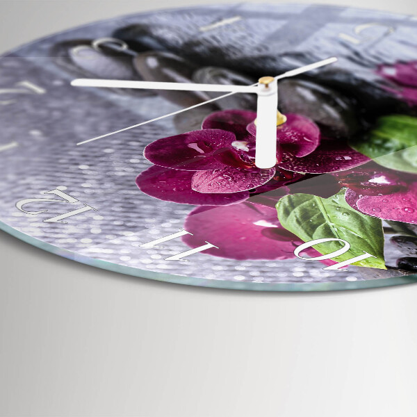 Kerek fali üvegóra Orchidea