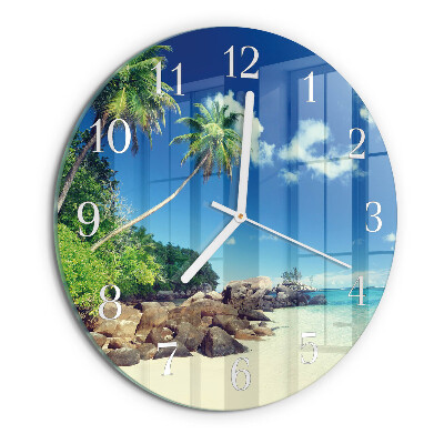 Kerek fali üvegóra Palm Beach
