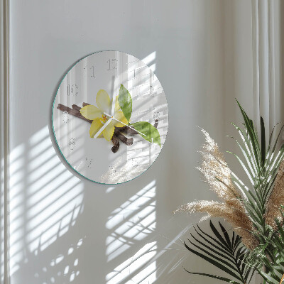 Kerek fali üvegóra Vanília orchidea