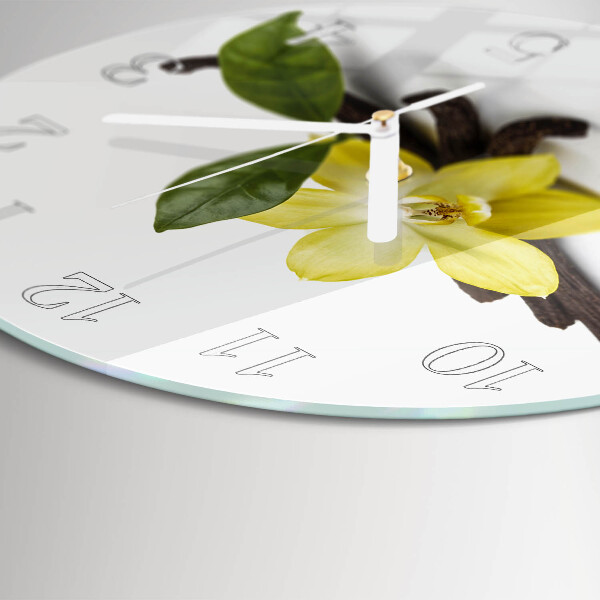 Kerek fali üvegóra Vanília orchidea