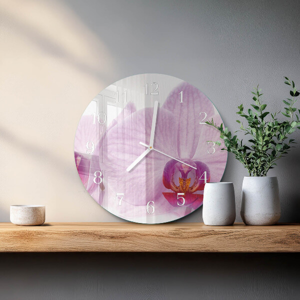Kerek fali üvegóra Orchidea