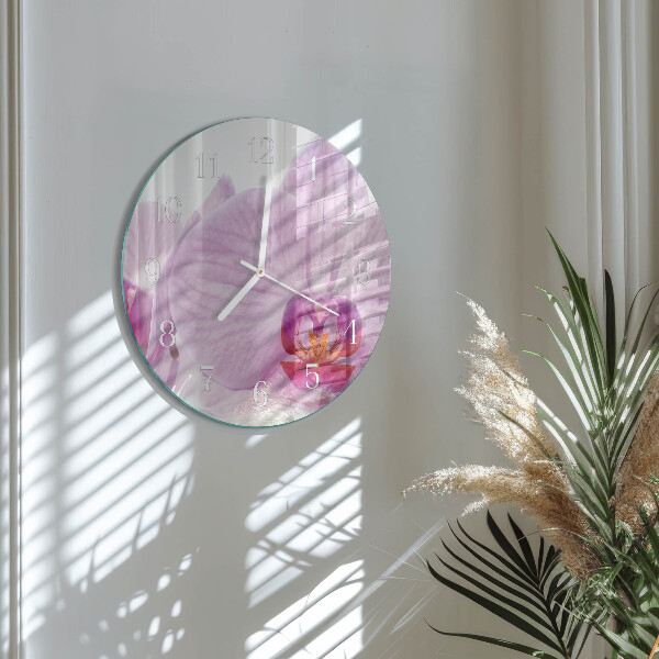 Kerek fali üvegóra Orchidea