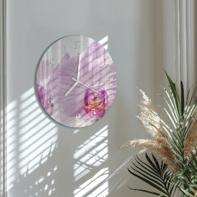 Kerek fali üvegóra Orchidea
