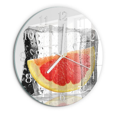 Kerek fali üvegóra Grapefruit fagylalt