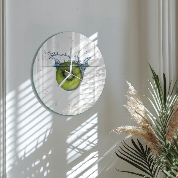 Kerek fali üvegóra Kiwi