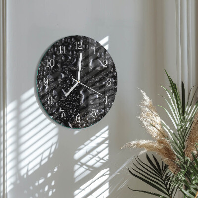 Kerek fali üvegóra Cseppek