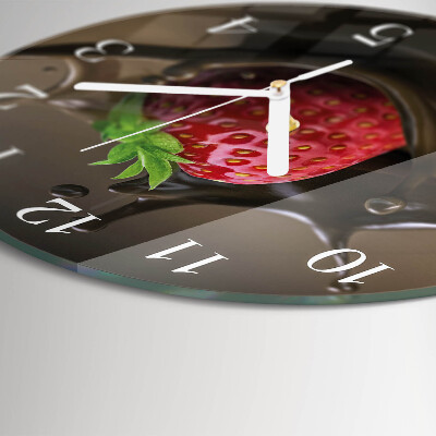 Kerek fali üvegóra Csokoládé