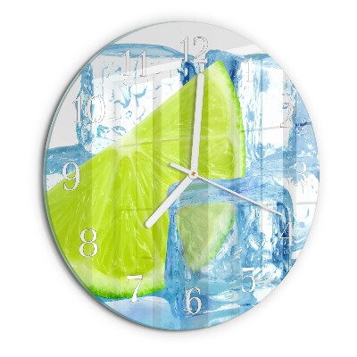 Kerek fali üvegóra Lime jég