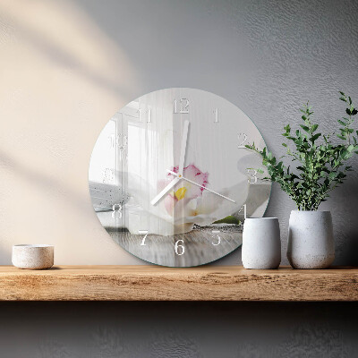 Kerek fali üvegóra Orchidea