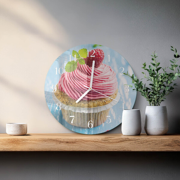 Kerek fali üvegóra Málnás muffin