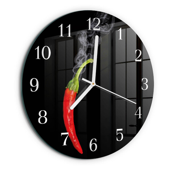 Kerek fali üvegóra Chili paprika
