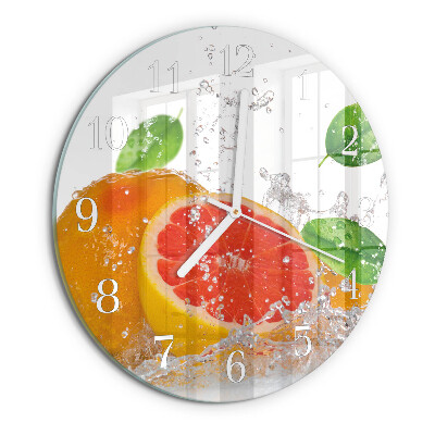 Kerek fali üvegóra Grapefruit