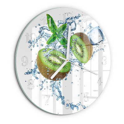 Kerek fali üvegóra Kiwi