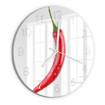 Kerek fali üvegóra Chili paprika