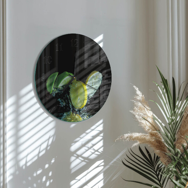 Kerek üvegóra Citrom és lime