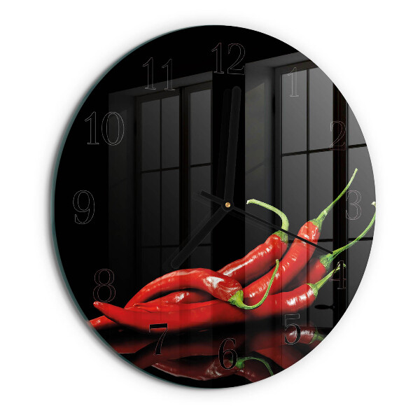 Kerek üvegóra Chili paprika