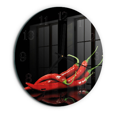 Kerek üvegóra Chili paprika