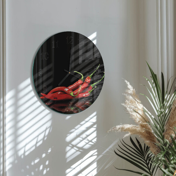 Kerek üvegóra Chili paprika