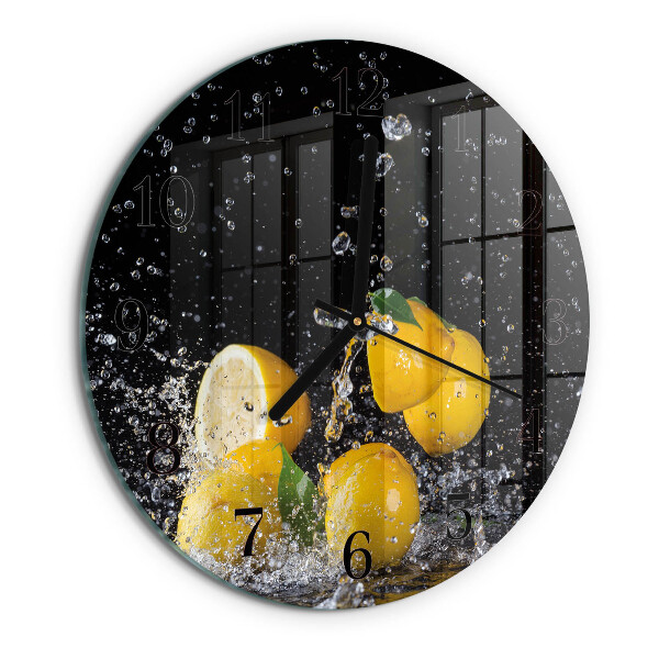 Kerek üvegóra Citrom
