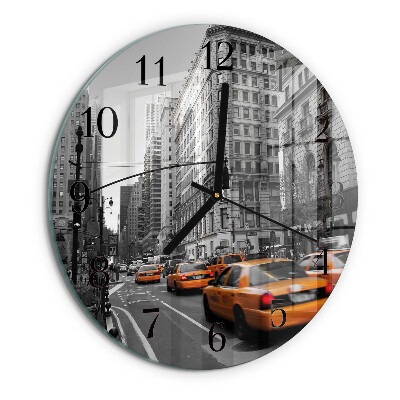 Kerek üvegóra New York-i taxi