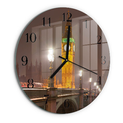 Kerek üvegóra Big Ben