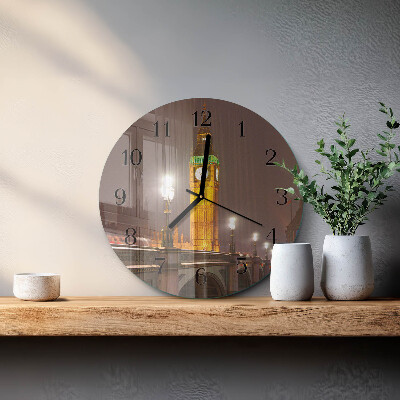 Kerek üvegóra Big Ben