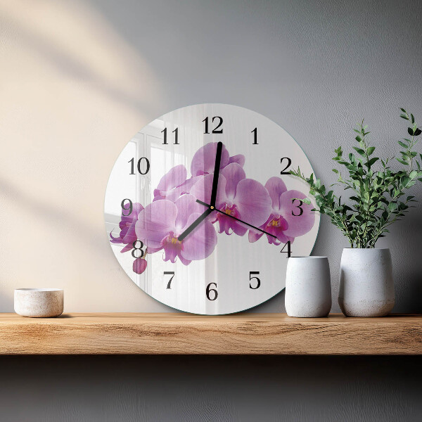 Kerek üvegóra Orchidea