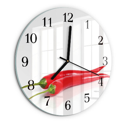 Kerek üvegóra Chili paprika
