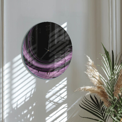 Kerek üvegóra Absztrakt vonalak