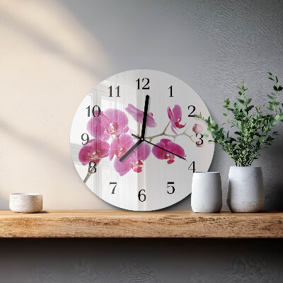 Kerek üvegóra Orchidea