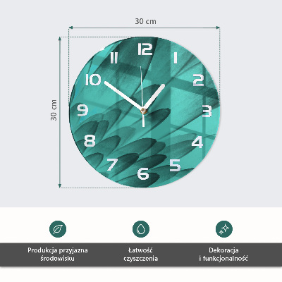 Kerek üvegóra Csepp fű