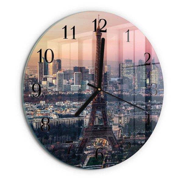 Kerek üvegóra Eiffel-torony Párizs