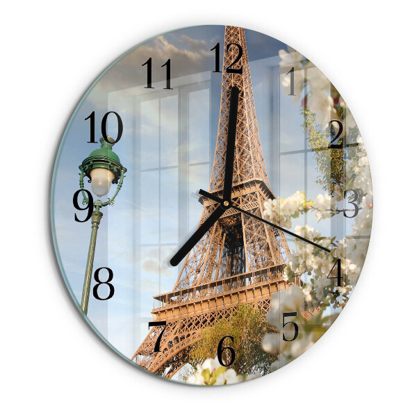 Kerek üvegóra Eiffel-torony Párizs